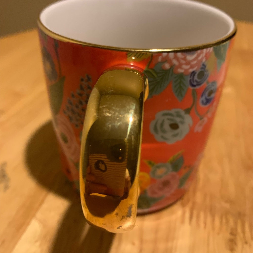 Anthropologie J Initial Rigle Paper Company Coffee Cup - Picture 2 of 4